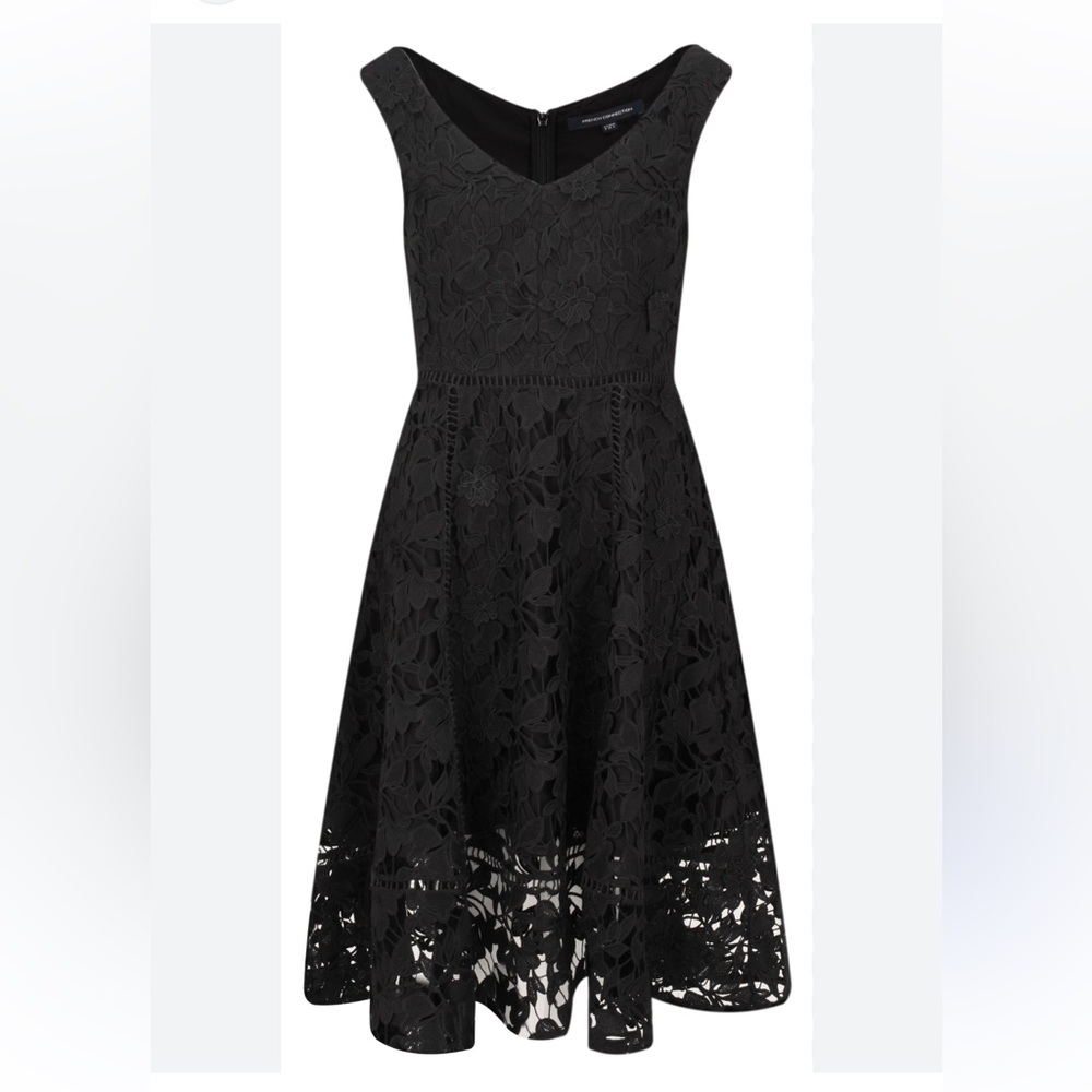 Classic LBD French Connection Black Lace Dress